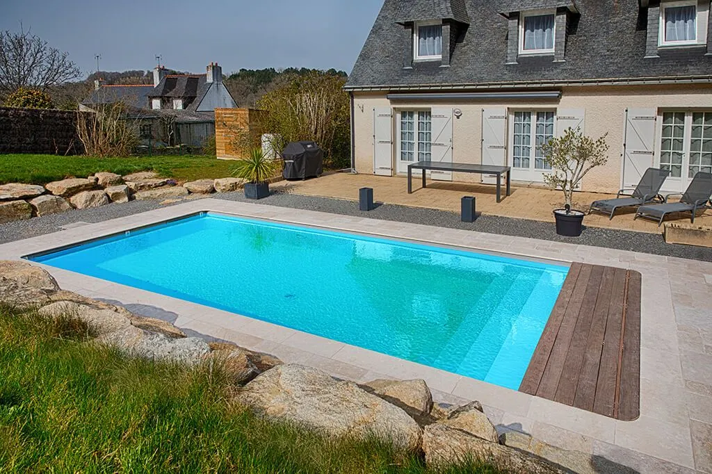 Piscine DAVID PAYSAGE Morbihan Saint Nolff