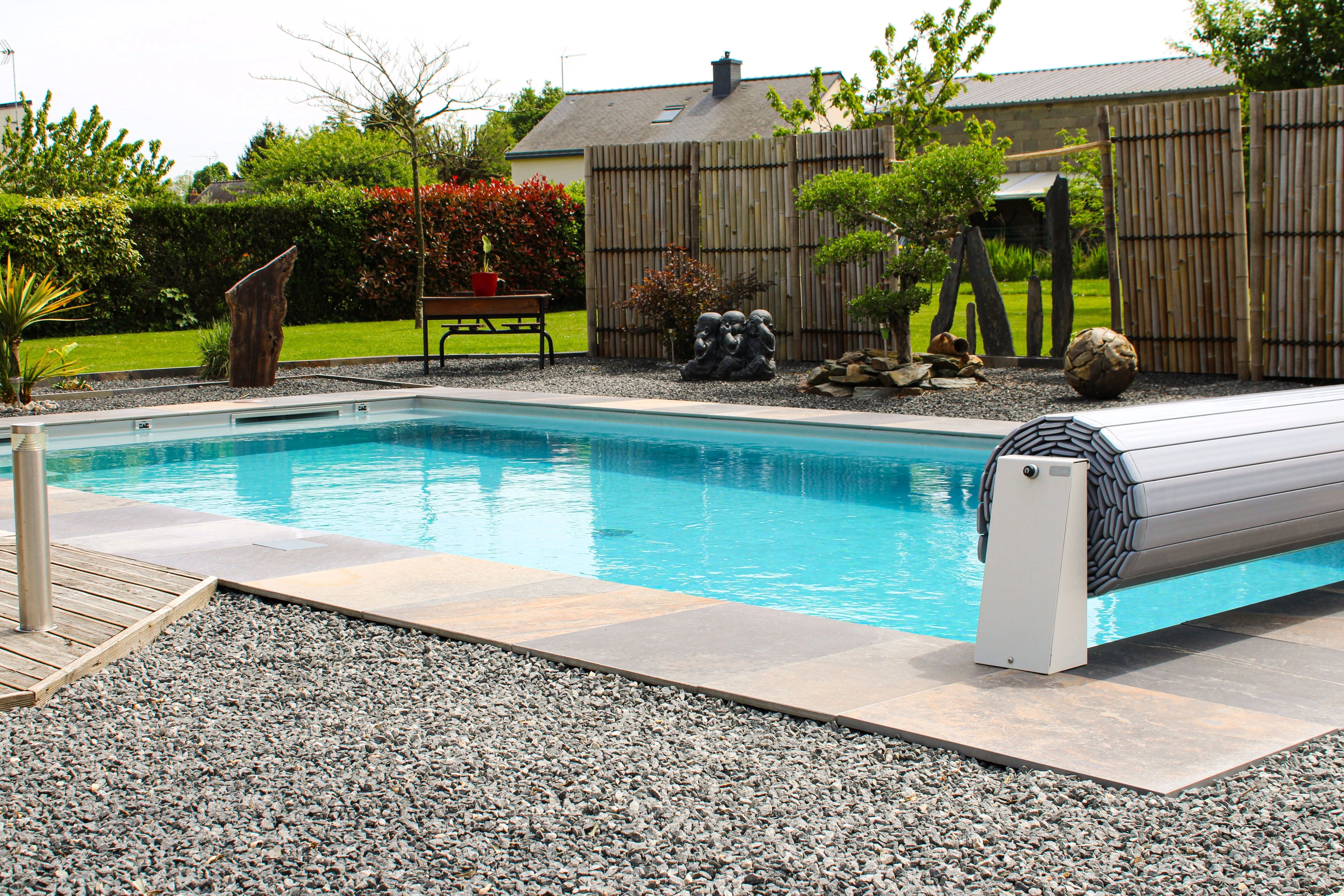 Piscine 8 x 4m Saint-Jacut-les-Pins, Morbihan, Piscines & Spas par David Paysage