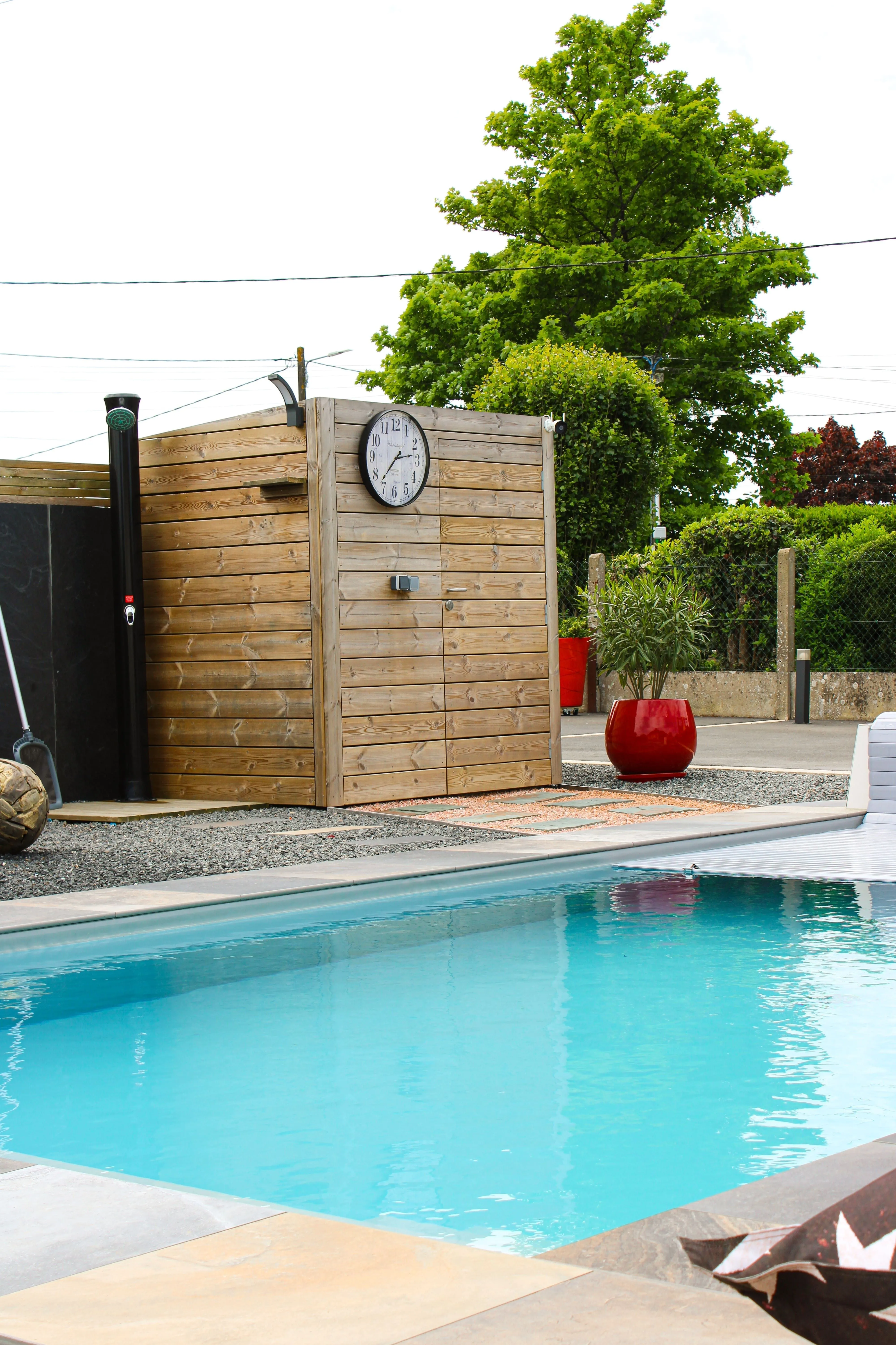 Local technique, Piscine 8 x 4m Saint-Jacut-les-Pins, Morbihan, Piscines & Spas par David Paysage