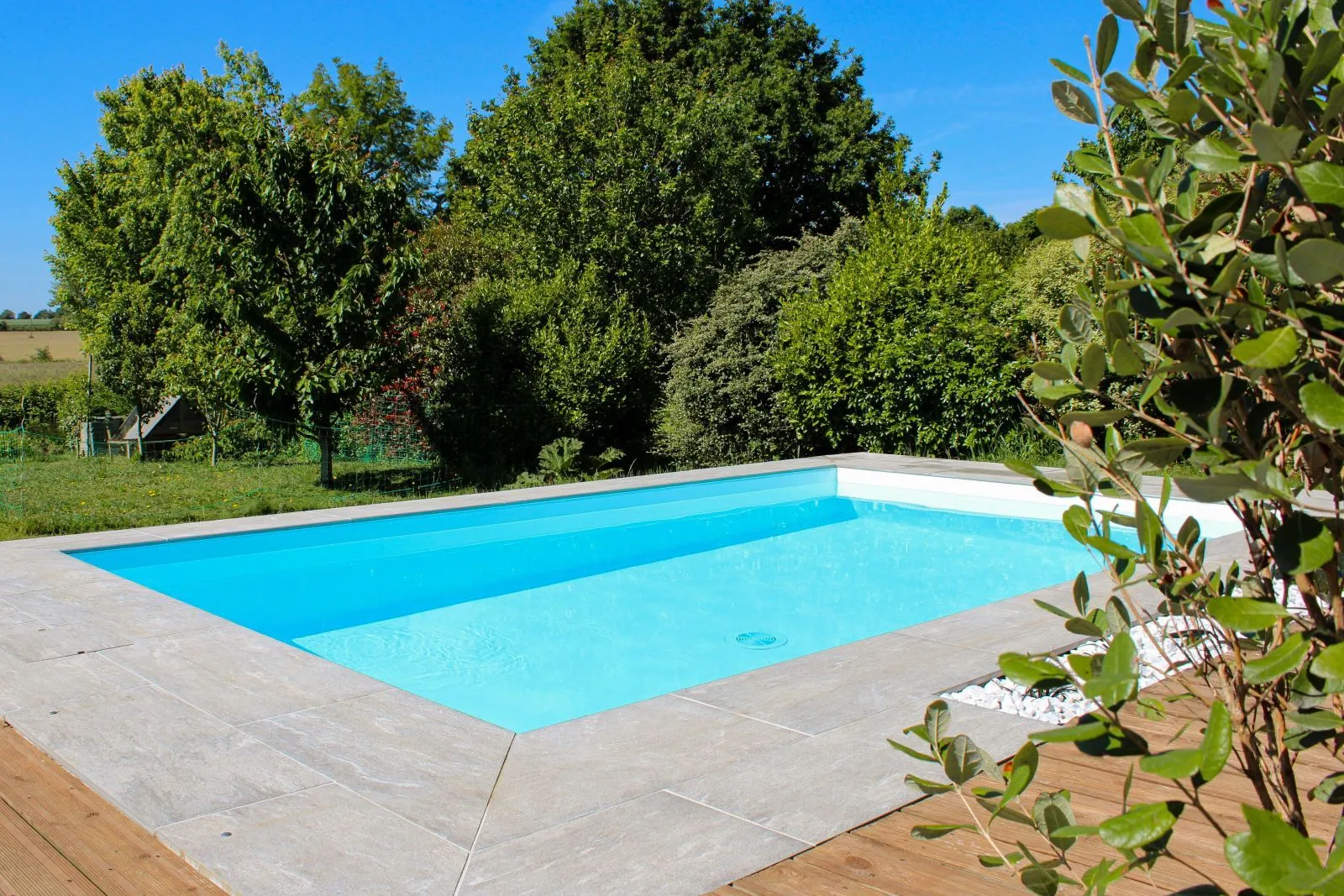 Construction d’une piscine minimaliste à Baden - David Paysage