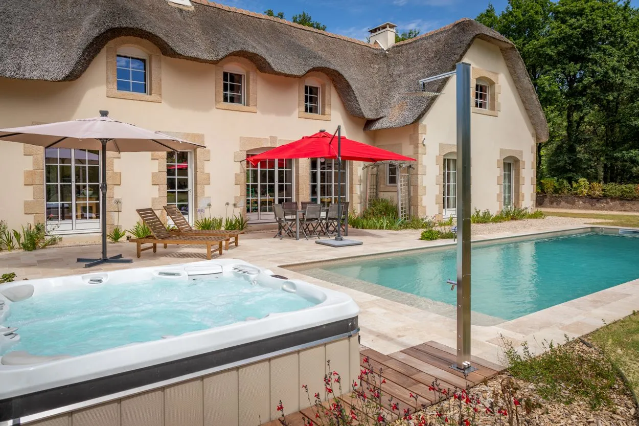 Installation spa et piscine David Paysage Carnac Morbihan