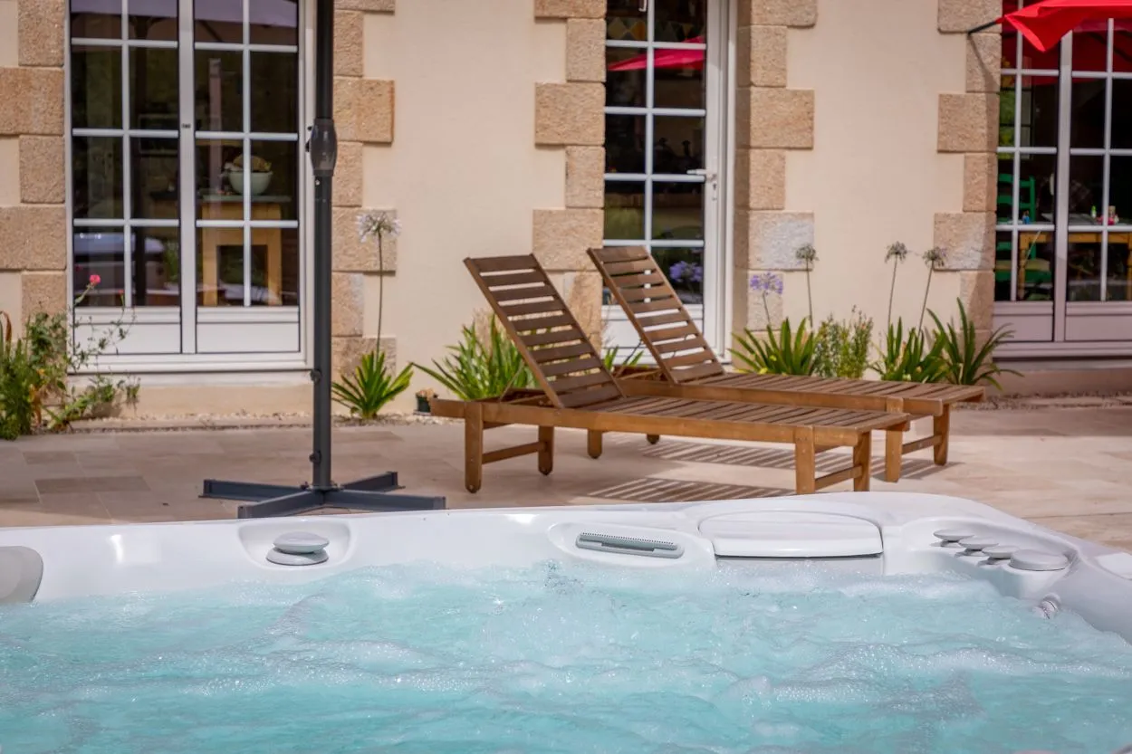 Installation spa et piscine David Paysage Carnac Morbihan