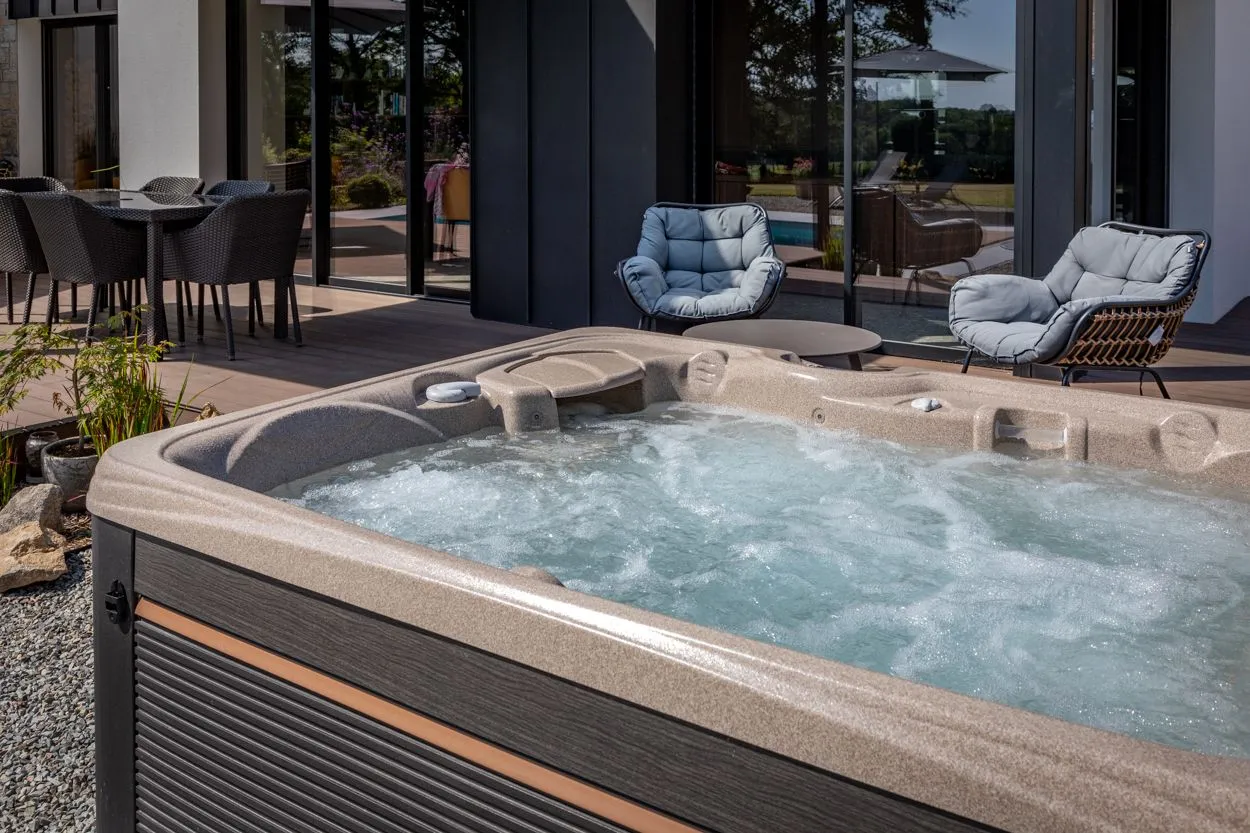Installation spa et piscine David Paysage Carnac Morbihan