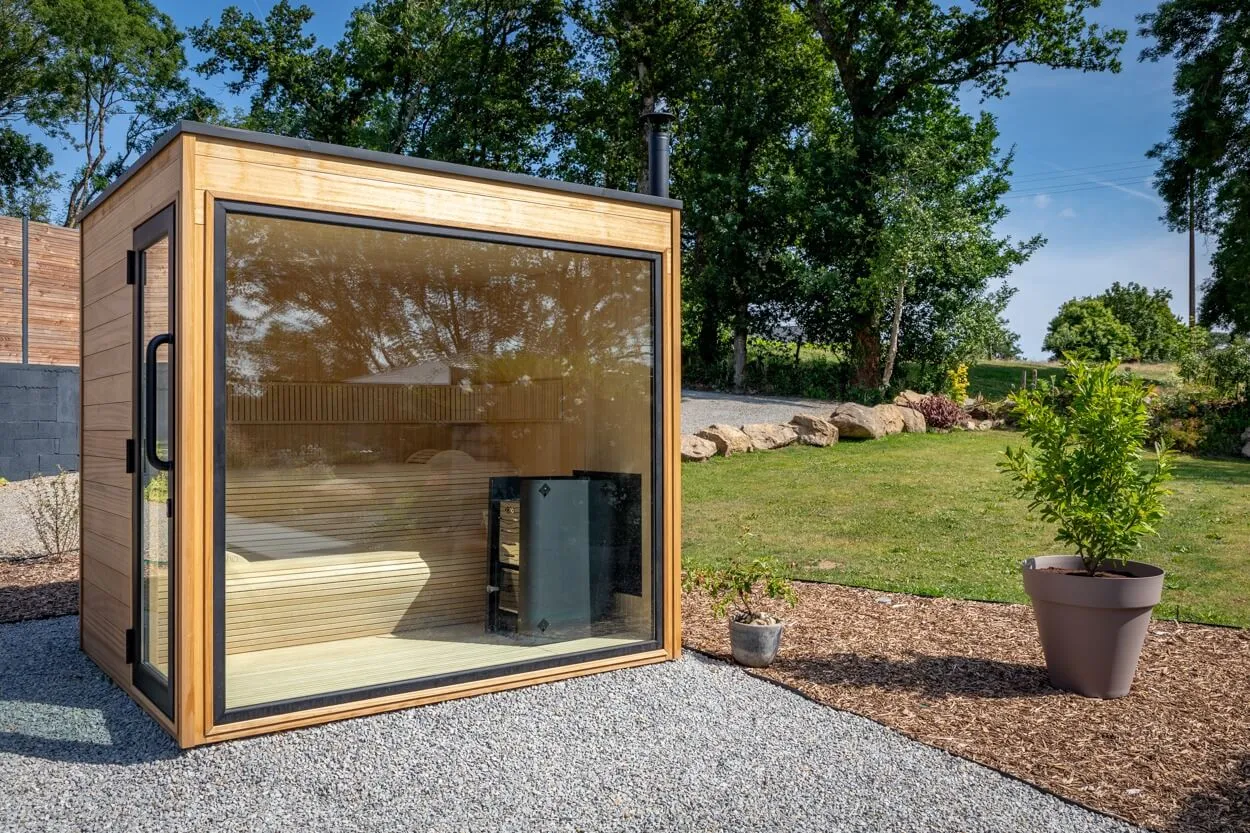 réalisation Sauna en bois Plescop