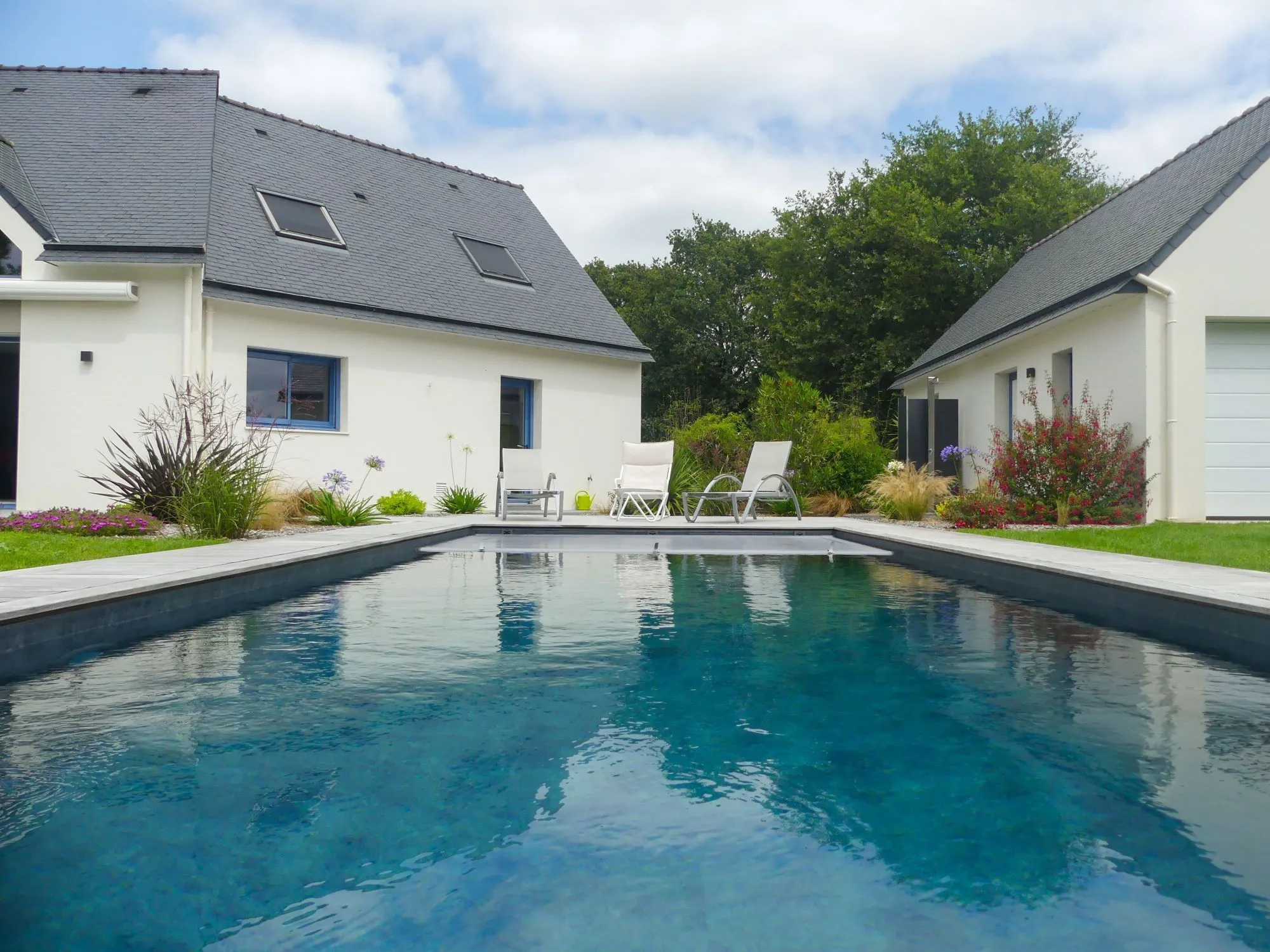 Missillac Piscine et aménagement extérieur David Paysage