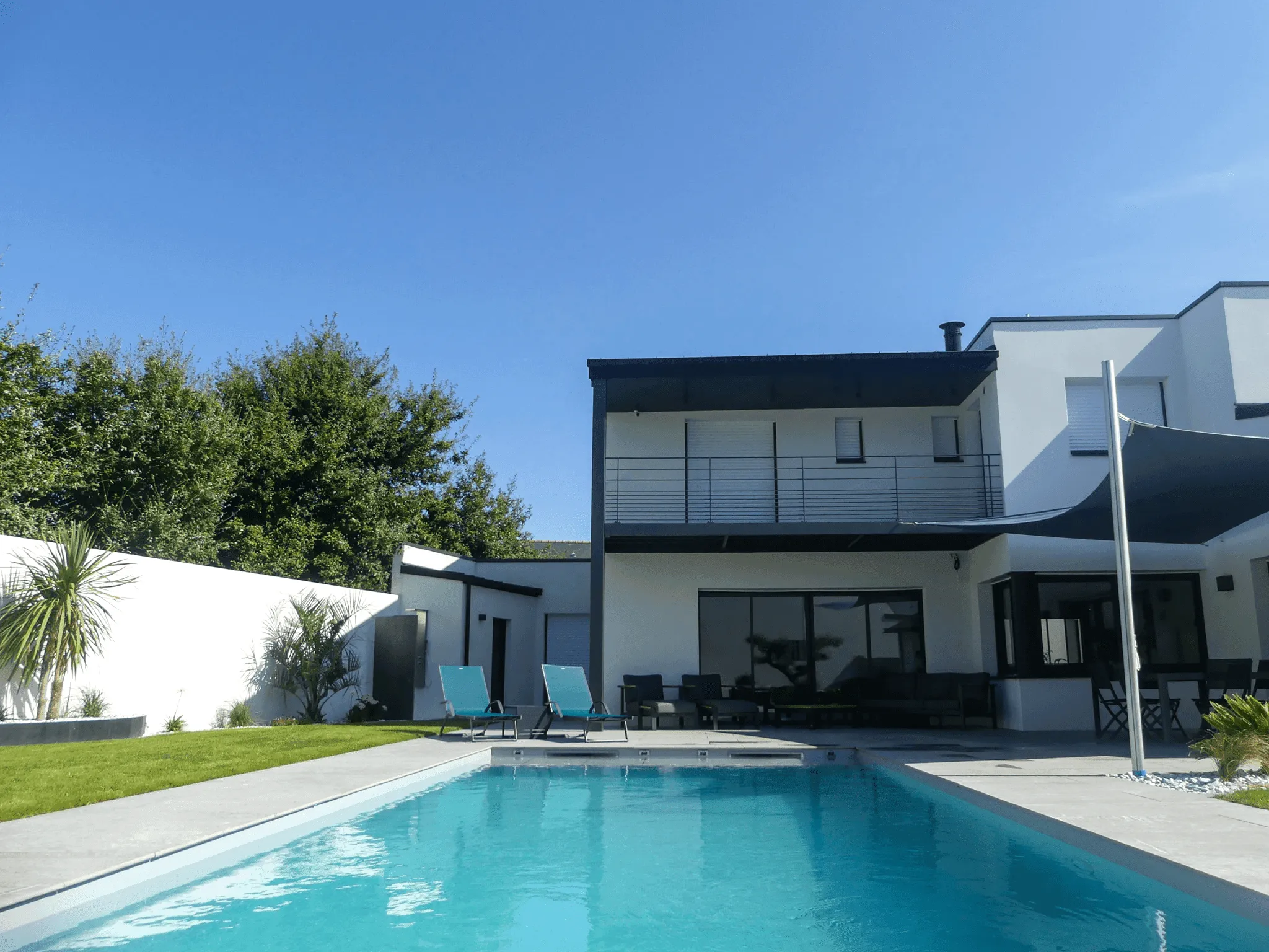Piscine Muzillac David Paysage