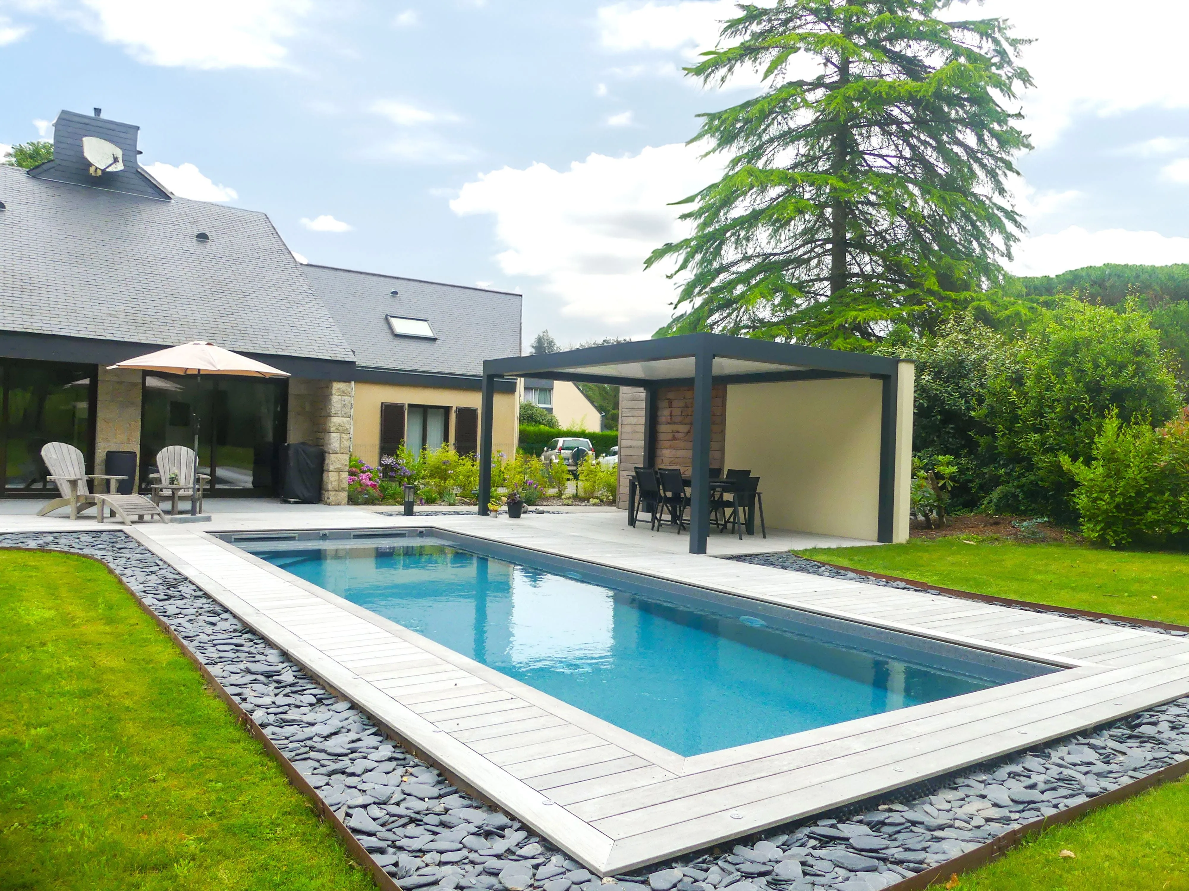 Piscine Ploemel David Paysage