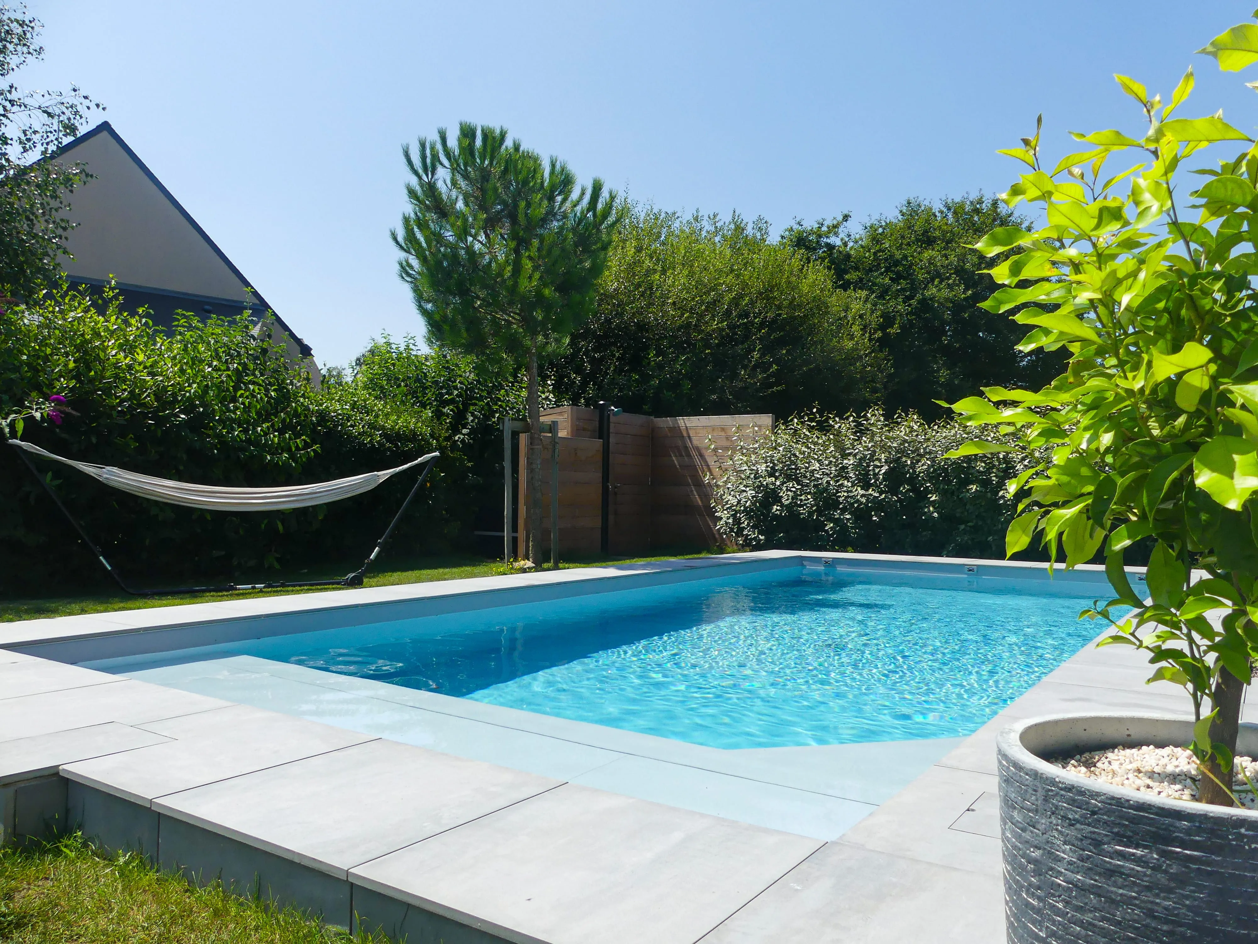 Piscine et aménagement extérieur Guérande David Paysage
