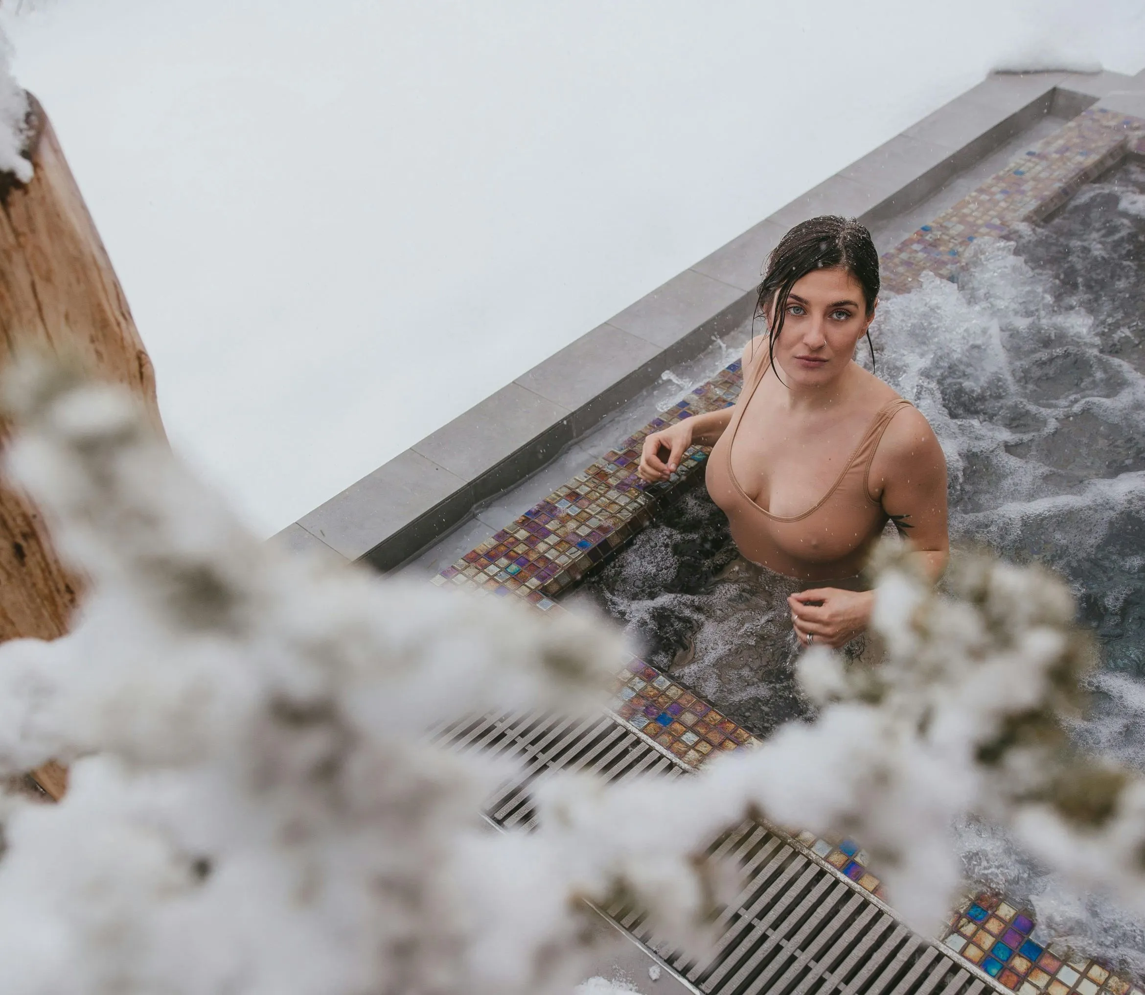 jacuzzi hiver David Paysage Bretagne